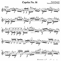 Paganini Caprice N0 16