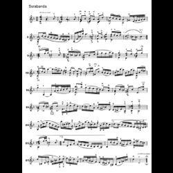 Bach Sarabanda d minor partitia